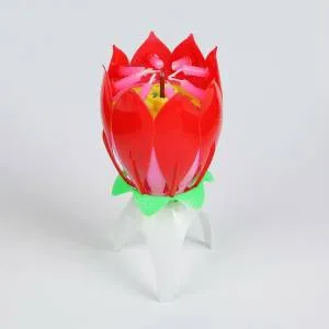 Свеча д/торта музыкальная "Цветок" 2385922