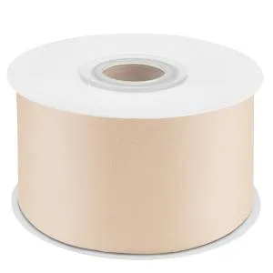 Лента атлас светлое золото 38мм*22,85м/38105