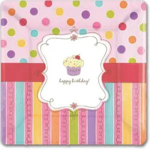 Тарелка "Сладкий праздник" 25 см. (8 шт)