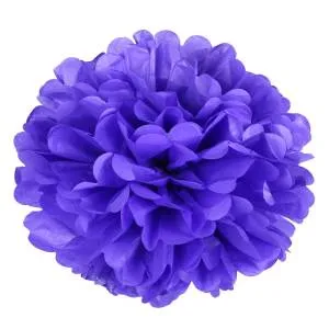 Помпон из бумаги 45 см (сиренев)