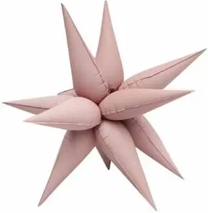 3d Звезда составная 26" Розовый сатин / 26034