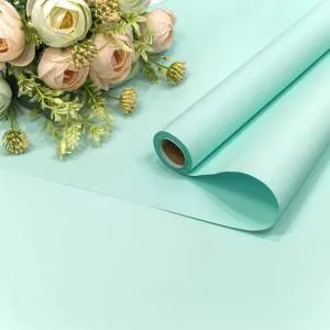 Пленка матовая "Корейская" Зелено-голубой 0,58*10 м. / 1338/49