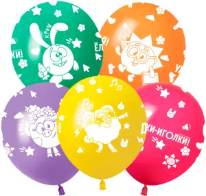 12" Смешарики, ассорти пастель (Китай 512)/ 25 шт 515132