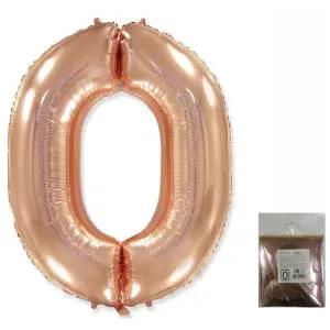 Цифра "0" - розовое золото в упак/ Flexmetal 1207-3248