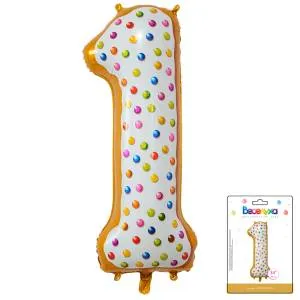 Цифра "1" Пончик 34"/ Китай 190018-1