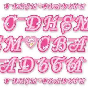 Гирлянда - буквы  "С Днем Свадьбы лилия", 2,1 м        