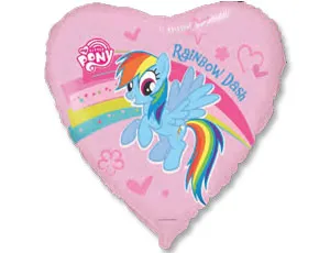 18" Пони в сердечке (Flexmetall)/1202-2050