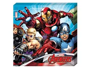 Салфетки бумажные "Мстители" 33 см 20 шт. 1502-2492