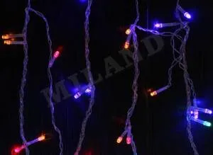 Гирлянда-Занавес 1,8*1,8м, 144 лампы, прозрачная нить