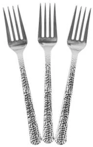 Вилки "Арт деко" серебро металлик 18,5 см., 10 шт. / 6234098