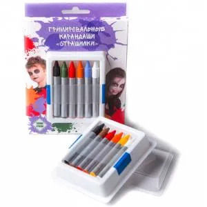 Грим карандаши "Страшилки" 6 цв./430020