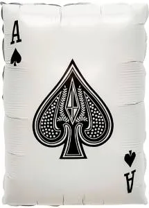 22" Покер, Карта Туз Пик/ Китай 26866