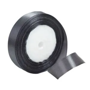 Лента атлас темно-серый 20 мм*22,85 м / 190840