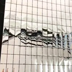 Зеркальная ткань Серебро 100 см* 200см (Китай)/184515