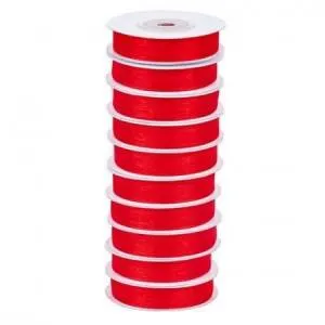 Лента Шифон 1,2 см.*22,85 м. Красная / 4887006