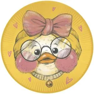 Тарелка  "Ла-ла-Уточка" 7 дюйм/18 см. 6 шт. / 77406