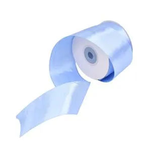 Лента атлас жемчужно-голубой 50 мм*22,85 м