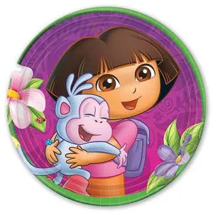 Тарелки "Даша-путешественница" 17 см. 8 шт.