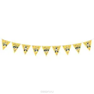 Гирлянда-флажки "Миньоны", 300 см               