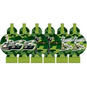 Язычок-гудок с карточкой "Камуфляж" 6шт