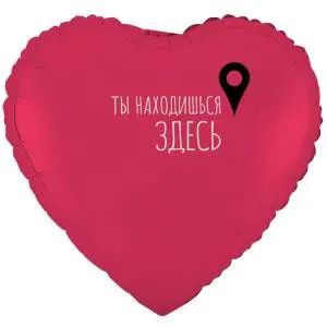 18" РУС Ты находишься Здесь! Гео-точка (Китай) / 1202-4157