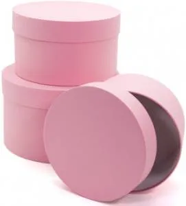 Коробка 18*18*10 см Розовый цилиндр