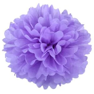 Помпон из бумаги 35 см. (сиреневый) 