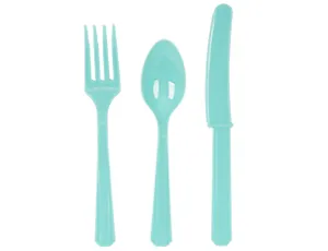 Столовые приборы светло-голубые 24 шт./1502-3669