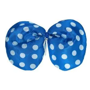 Ободок Бантик синий горох