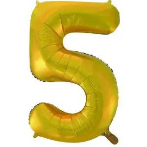 Цифра "5" - золото 34" / Китай