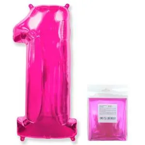 Цифра "1" - фуксия в упак/ Flexmetal 1207-3081