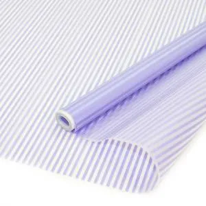 Пленка матовая Тонкие полоски,яркий фиолетовый  0,7*8,8 м./18522