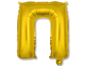 Буква "П" 14" - золото/ Китай 1206-0818