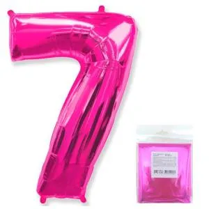 Цифра "7" - фуксия в упак/ Flexmetal 1207-3087