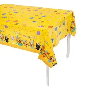 Скатерть "С ДР Три кота" 120х180 см / 1502-6707 / 6014878