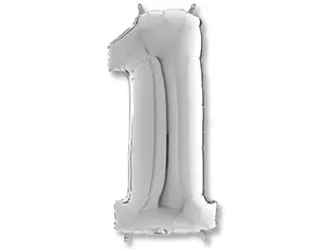 Цифра "1" -  Серебро 26" /Grabo                     