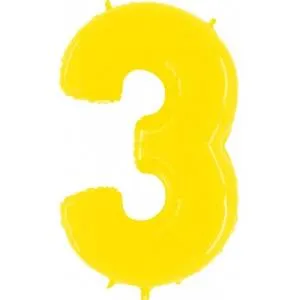 Цифра "3" -  Яркий желтый /Grabo                     