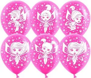 12" Феи, Фуше, пастель (Китай)/ 50 шт 612712