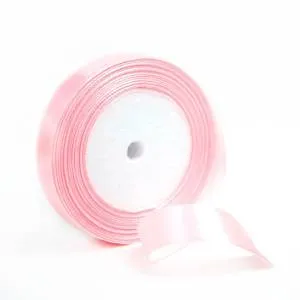 Лента атлас нежно-розовый 20 мм*22,85 м / 190828