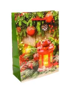 Пакет подарочный ПКП-8881 14*20*6,5 см с глянц. ламинацией 