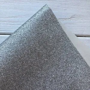 Глиттерная дорожка Серебро, ширина 140см