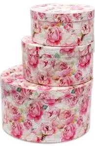 Коробка 30*30*15 см "Нежные пионы"