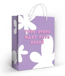 Пакет подарочный (М) 23*18 см / 10000219