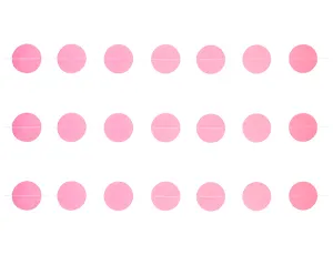 Гирлянда на нитке Круги Розов 2,2м /1404-0513