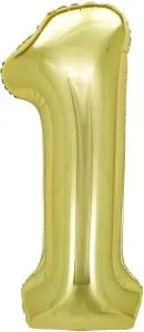 40" Цифра "1" Белое золото / Китай 88041594/ 24021