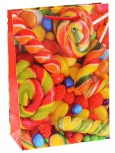 Пакет подарочный ППК-6292 18*23*8 см с ламинацией