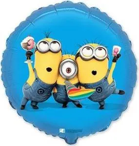 18" Миньоны на вечеринке (Flexmetall)/1202-1840