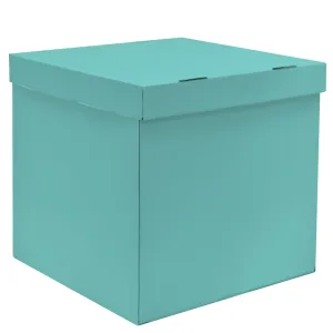 Коробка для шаров 60*60*60 Счастье, что ты есть БИРЮЗА 