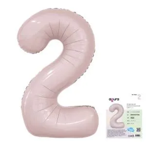 Цифра 2 - 40" Slim Пыльная роза (Россия) 1207-5353