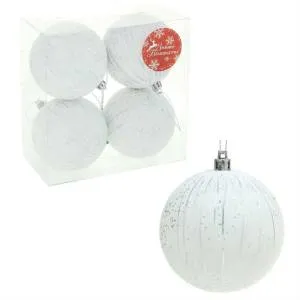 Набор шаров d-8 см."Стиль серебро"1310263